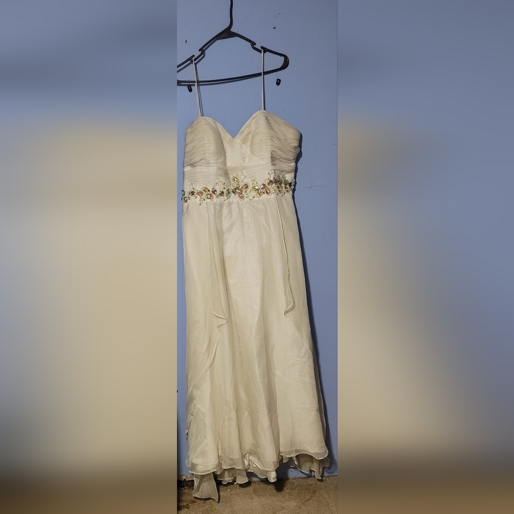 White prom dress